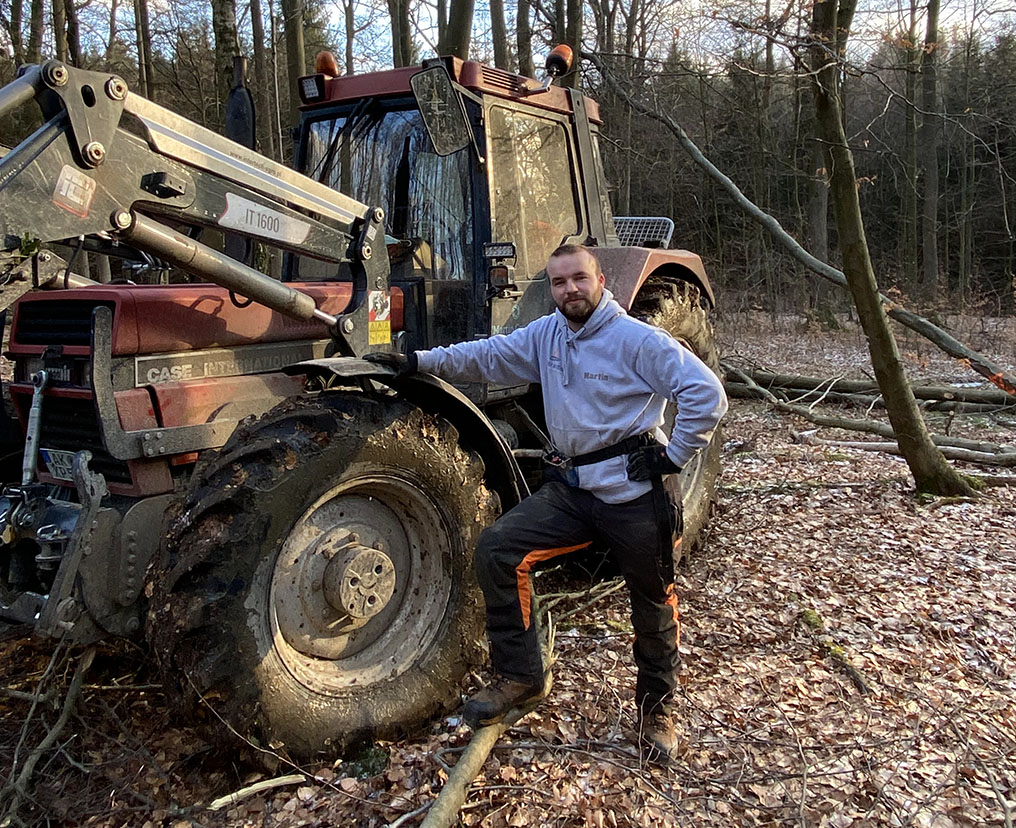 Martin Grollius und Schlepper